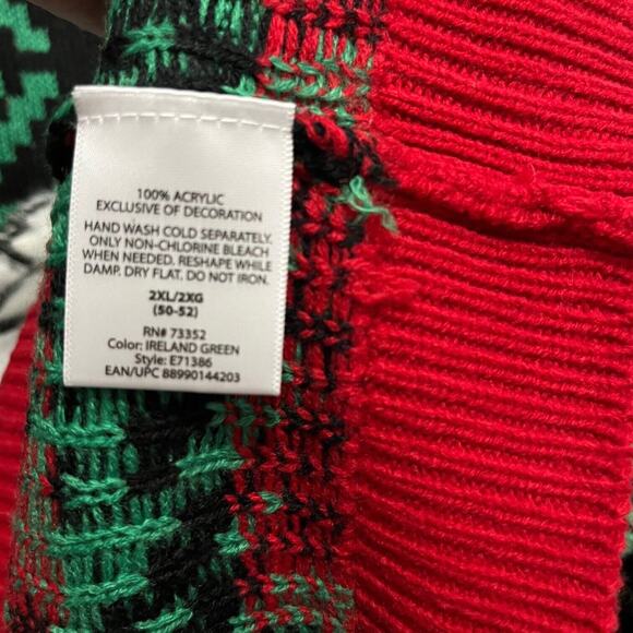 Jolly Sweaters Ugly Christmas Sweater Funky Llama Adult Unisex Marked Size XXL - Picture 4 of 12